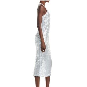 Aqua sequin dress